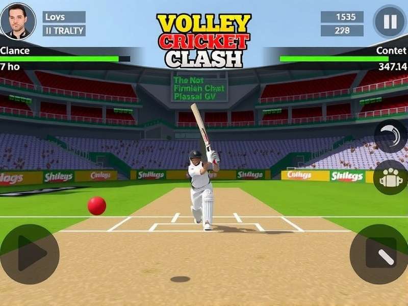 Volley Cricket Clash Gameplay Screenshot